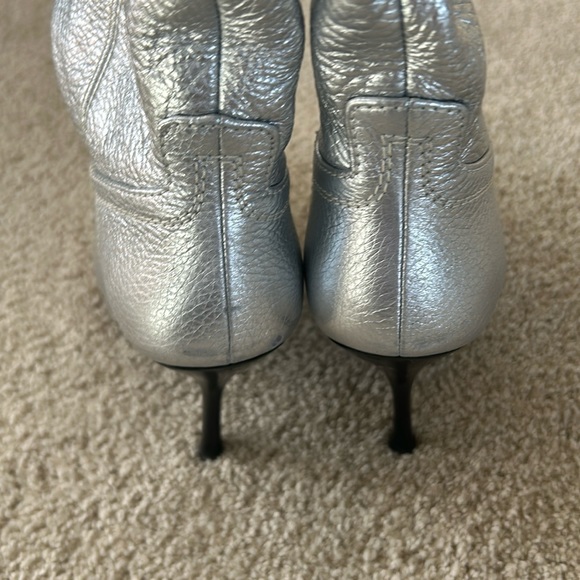 Stuart Weitzman Outwest Metallic calfskin stiletto western boot - Picture 9 of 14